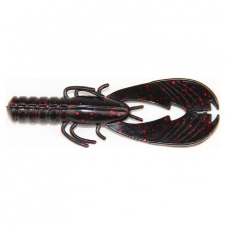X Zone Pro Series Muscle Back Finesse Craw, 8,2cm (8-pack) - Black Red