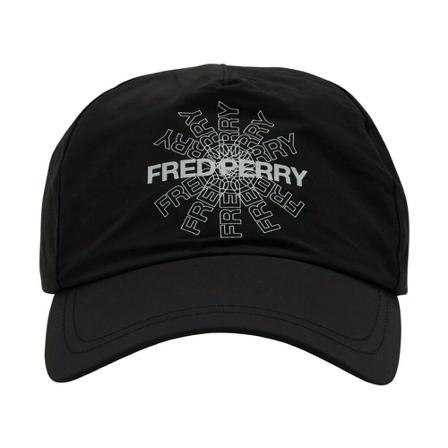 Fred Perry Graphic Print Pet , Zwart , Heren , Maat: ONE Size Petten
