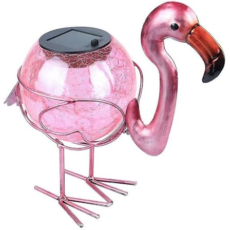 Solar Lykta Utomhus Dekorativ Vattentät Led Solar Lights Flamingo Bordslampa (Rosa)