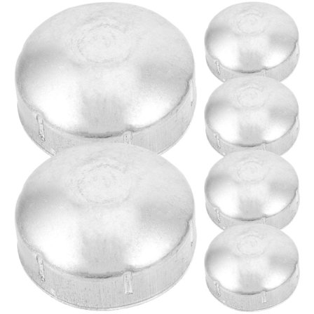 6 stk. Runde Kuppel Runde Rørhetter Eksterne Stolpehetter Utendørs Rekkverktilbehør