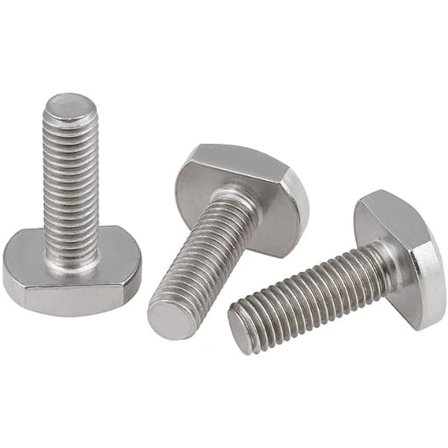 Bolteskrue Bolte Lukkeverktøy for T-spor Aluminium Karbonstål Profil M8×45mm, 4 stk