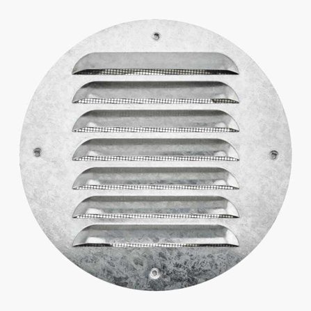 Biltema - Ventilasjonsgitter stusstilkobling rund 125 mm