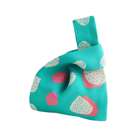 Modehæklet mulepose til kvinder Lille strikket håndtaskepung