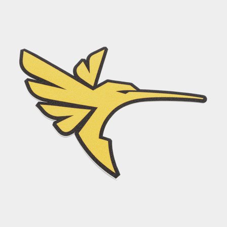 Pegatina Humminbird Logo, 25 cm