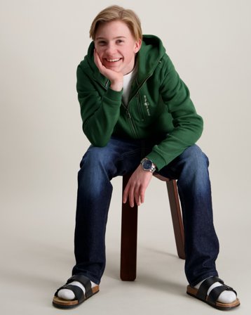 Sail Racing JR BOWMAN ZIP HOOD Grønn Genser Gutt - Kids Brand Store