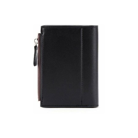 Herre skinn lommebok 13.5 x 10 x 2 cm svart