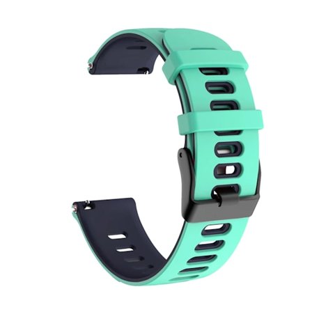 20 22 mm silikonrem för Garmin Venu 3 Band Forerunner 265 255 245 Music Vivoactive 4 Band för Garmin Venu Sq 2 Plus armband Teal Midnight blue