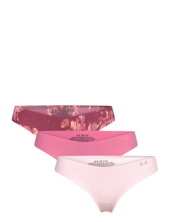 Ps Thong 3Pack Print Stringtruse Undertøy Rosa Under Armour