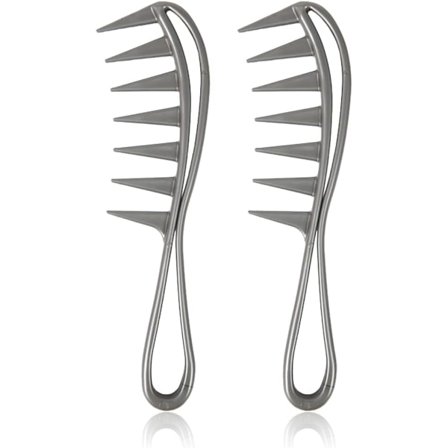 2 kpl Hai-kampa Hai-kampa Laaja-hampainen Kampa Kiharaiselle Hiukselle Antistaattinen