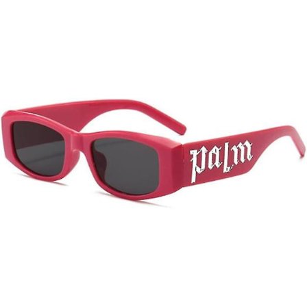 Weloveushop Fashion Square Solbriller Menn og Kvinner Brev Punk Solbriller UV Beskyttelsesbriller