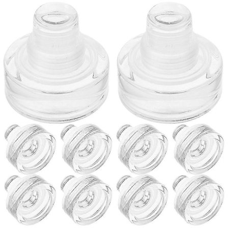 10 stk. Vinstopper Glass Stopper Forsegling Glassplugg Flaske Glasslokk For Vin Ølflasker (Fww)