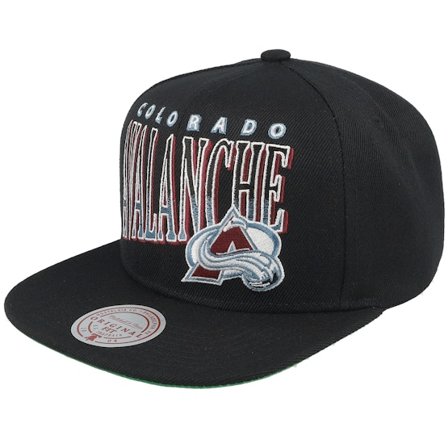 Mitchell & Ness - Colorado Avalanche Line Work Black Snapback Snapback Black Cap - NHL @ Hatstore