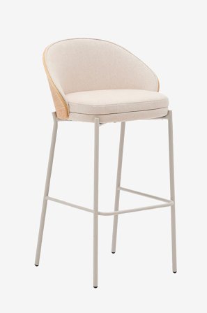 Kave Home - Baarijakkara - eamy 2-pack - Beige - Baarituolit & baarijakkarat - - Homeroom