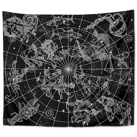 Alterduk Zodiac Heksekunst Alter Tarot Spredning Toppduk Wiccan Kvadrat Spirituelt Hellig Duk 51 X 59 Tommer