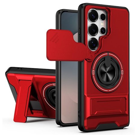 Mobilskal till Galaxy S26 Ultra MagSafe med Camera Lens Slider Ringhållare