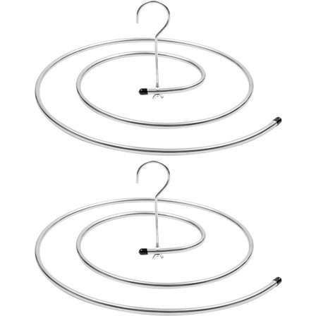 Spiral Tørrestativ - Sæt med 2 - Vindtæt - Til Sengetøj, Håndklæder & Tøj - Roterbar & Pladsbesparende