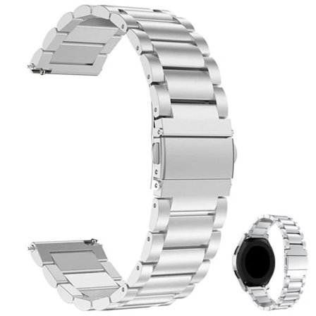 Klockarmband - Rostfritt stål - 22mm - Silver - Kompatibelt med Samsung Gear S3/Huawei Watch GT 2