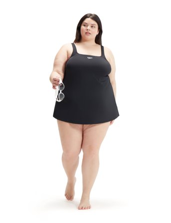 Speedo Womens Swim Dress (+) - Black - 54