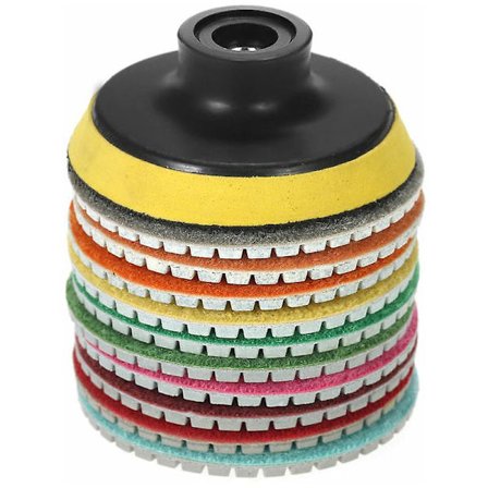 Diamant våtslipingsskive slipeskive, 3", 10 stk