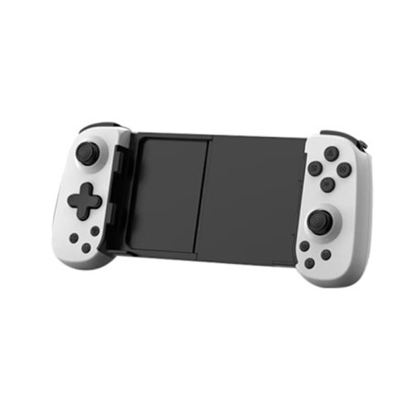 Hvit VILCORN Streaming Spillkontroller Kompatibel med PS4 Mobil Joystick med Seks Akser Gyroskop for Android/iOS Gamepad med Lineær Knapp
