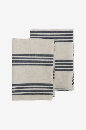 Gustav Ovland - Keittiöpyyhe Apell 2-pack - Sininen - Keittiöpyyhkeet - 50X70 - - Homeroom