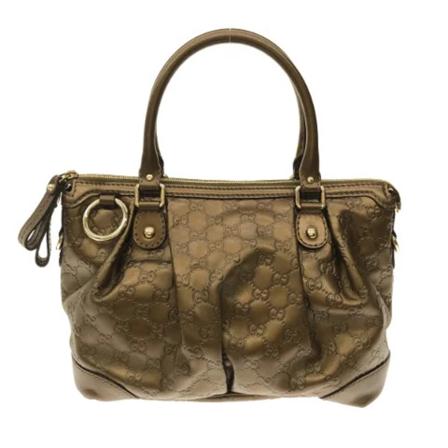 Gucci Vintage, Pre-owned Leather handbags Bruin, Dames, Maat:ONE Size