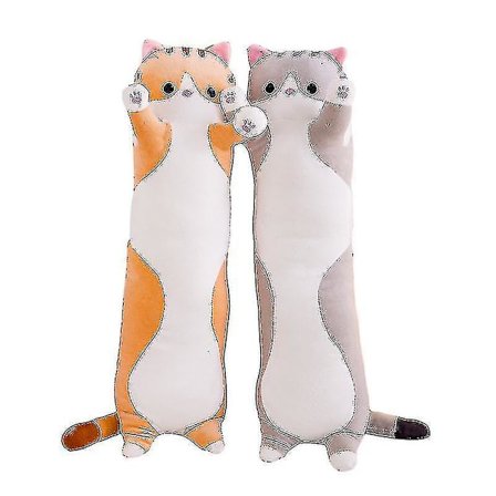 Plysdyr, bløde legetøjskattepude, sød plys kattedukke blød udstoppet killing