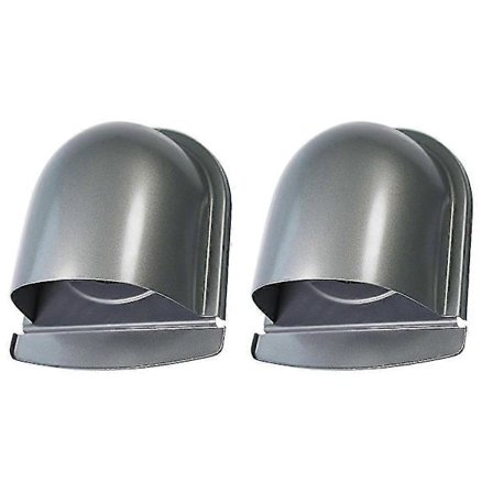 2x 4 tum 100 mm Vattentät Rostfri Ventilationshuv Antikorrosions Avgasutsug För Vägg