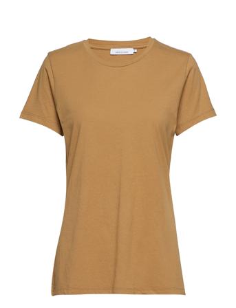 Solly Tee Solid 205 T-shirts & Tops Short-sleeved Keltainen Samsøe Samsøe