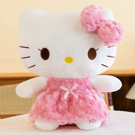 Söt rosa Hello Kitty plyschkudde 40 cm