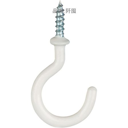 Skruvöglor Takskruv Vit Vinylkrok Väggkrok för Muggar