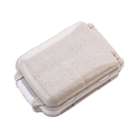 Pilleæske, 8 rum - Beige