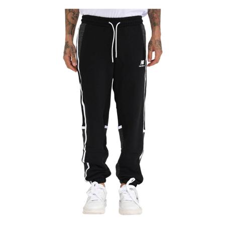 New Balance, Joggers trousers Zwart, Heren, Maat:M,Katoen