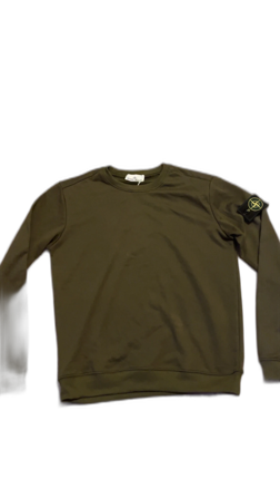 Olivgrön Stone Island sweatshirt L