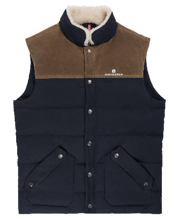 Amundsen Huntsman Vest Mens Faded Navy