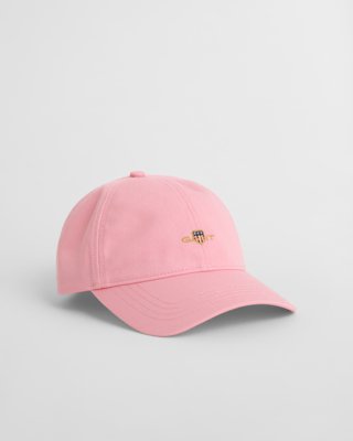 GANT - Shield caps i bomullstwill til dame geranium pink
