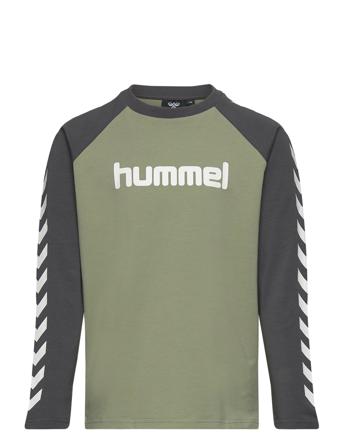 Hmlboys T-Shirt L/S Sport T-shirts Long-sleeved T-shirts Green Hummel