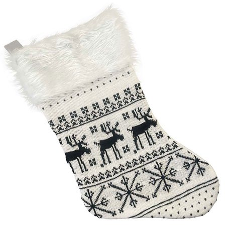 Renar Julstrumpa Svartvit