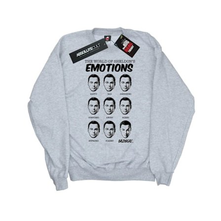 The Big Bang Theory Boys Sheldon Emotions Sweatshirt 7-8 år