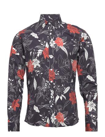 Printed Superflex Shirt L/S Skjorta Casual Multi/mönstrad Lindbergh