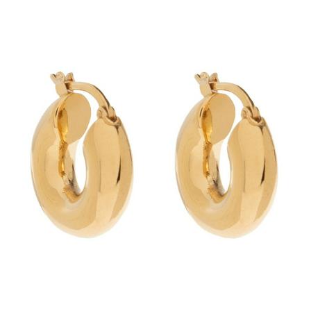 Jil Sander Silver earrings , Geel , Dames , Maat: ONE Size