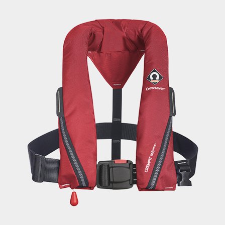 Giubbotto di salvataggio gonfiabile Crewsaver Crewfit Sport 165N Rosso, automatico + cartuccia di CO2 33 grammi, Taglia unica (> 40 kg)