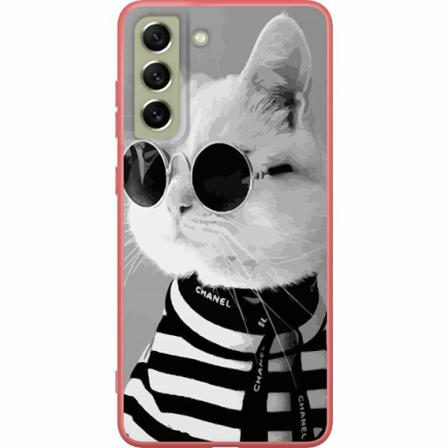 Samsung Galaxy S21 Fe 5g Premium Skal Fancy Cat
