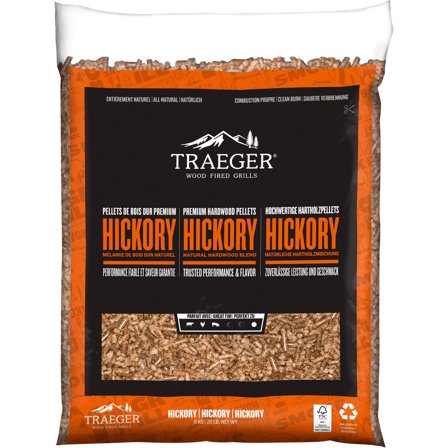 Traeger Träpellets, hickory | Utematlagning > Grillkol, briketter & träpellets > Träpellets | Bagaren och Kocken