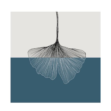 Dekorativt lærredskunst – 40x40cm, Petrol/Hvid/Sort