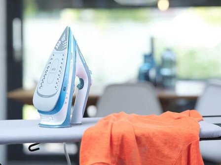 Braun TexStyle 5 SI 5006 BL Trocken- & Dampfbügeleisen Keramik-Bügelsohle 2600 W Blau, Grau, Weiß