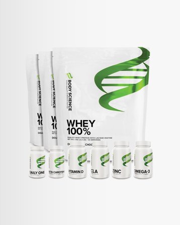 Body Science 3kg Whey 100% + bonusprodukt