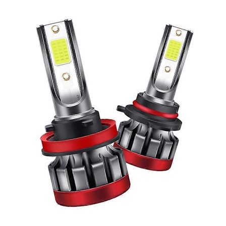 H8/H11 LED Blå Frontlykt 60W 6000LM 8000K, 360 Justerbar Lavstråle Tåkelys Halogen Erstatningskonverteringssett