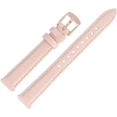 Læderurrem - Pink - 14 mm