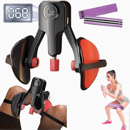 2025 Nyeste Kegel Bentrener, 0-110 lbs Justerbar Motstand, Kegel Treningsbelte Benbånd, Bekkenbunnsøvelse for Menn og Kvinner